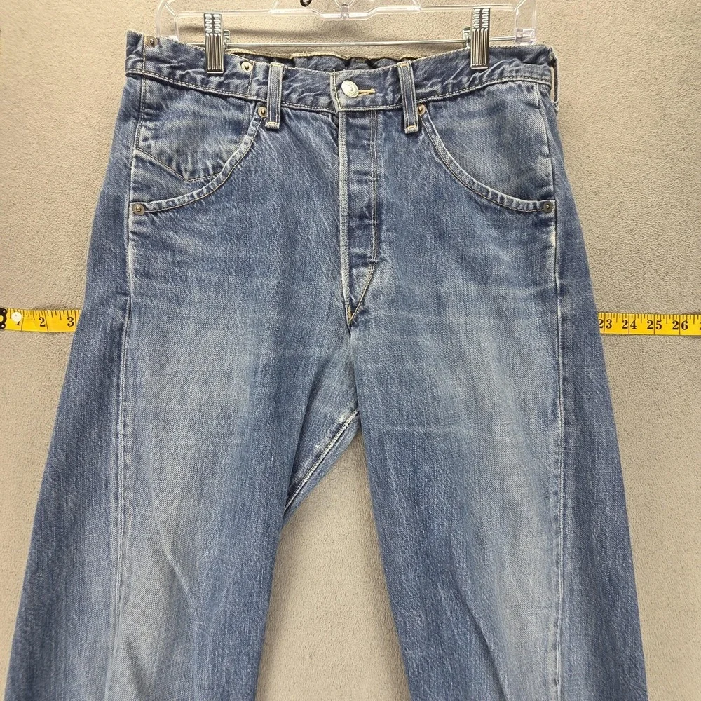 Vintage Levis Engineered Jeans Mens Blue Twisted Button Fly Fits 30x30